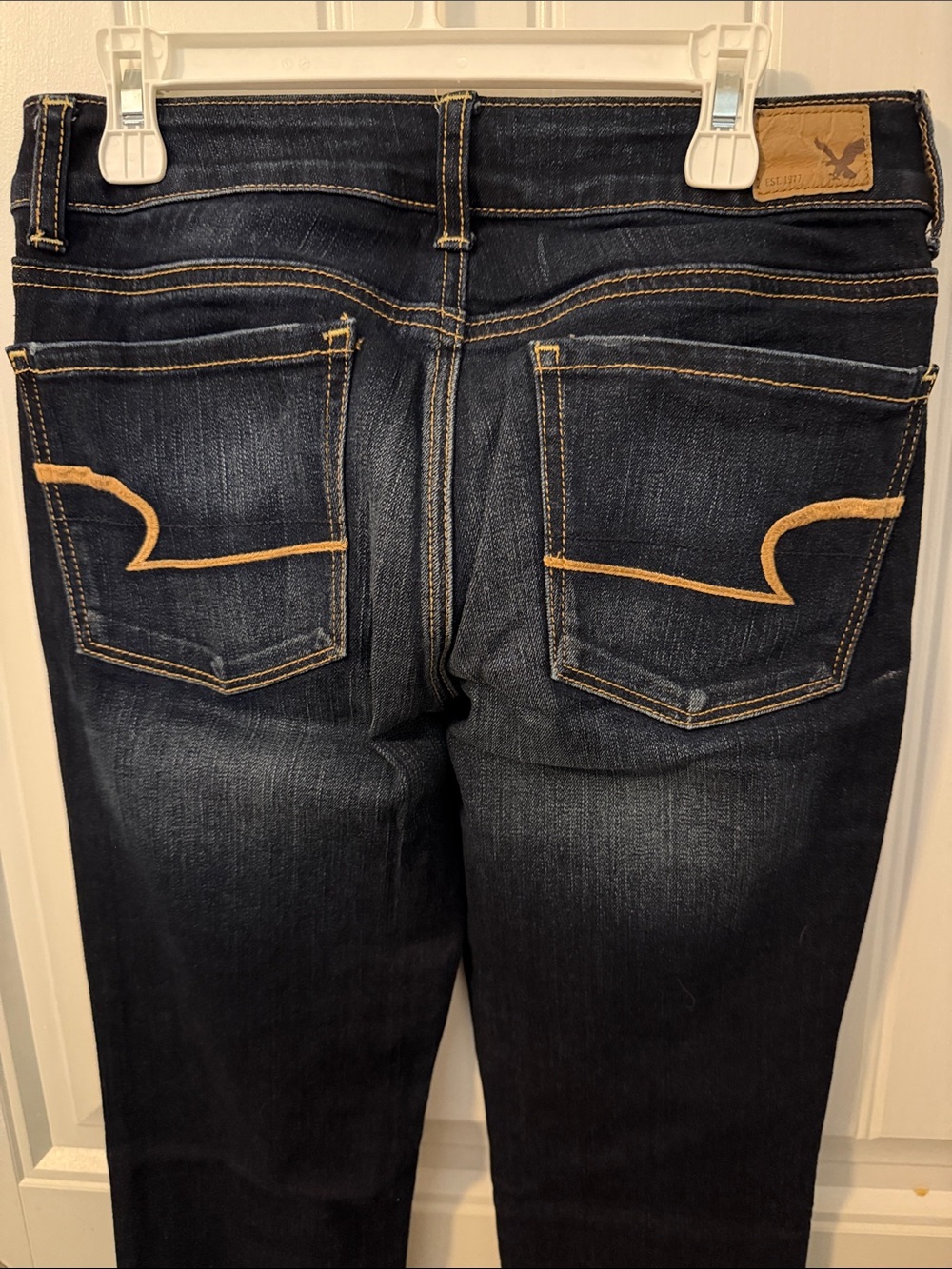 American Eagle Outfitters Women's Dark Indigo Skinny Jeans - Picture 5 of 8